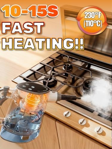 Handheld Steam Cleaner, 10S Fast Heat, Dual Power Modes & Self-Clean - Image 2