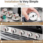 DG64-00473A Upgraded Gas Stove Knobs Compatible with Samsung Range Stove Knobs Replacements Nx58f5700ws Nx58h5600ss Nx58h5650ws Nx58j7750ss (1pcs) - Image 4