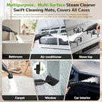 Portable Steam Cleaner for Home and Car, 15s Heat-Up, 15Pcs Accessories - Image 4