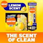 Swiffer Duster Kit with 6 ft Super Extendable Handle, Heavy Duty Starter Kit with 8 Refills, Lemon Scent - Image 4