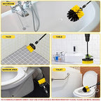 Drill Brush Attachment Set - 4 Piece Cleaning Kit for Bathroom Surfaces, Grout, Floor, Tub, Shower, Tile, Kitchen and Car - Electric Multi-Purpose Scrubber - Image 5