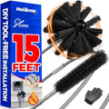 Holikme Dryer Vent Cleaner Kit - 15Ft Flexible Lint Brush for Deep Cleaning by Holikme