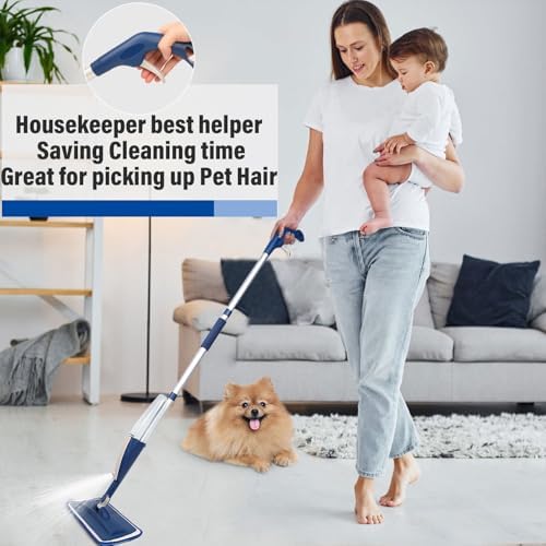 Wet Spray Mop for Floor Cleaning with 14 oz Bottle & 3 Microfiber Pads - Image 7