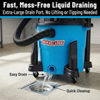 Channellock Wet/Dry Vacuum VBV1210.CL - 5.0 Peak HP Blower, Foam Filter - 12 Gallon - Image 5