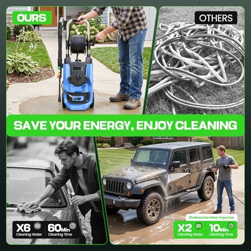 Heavy Duty Electirc Pressure Washer 5000 PSI 4.0 GPM, Blue - Image 4