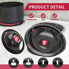 Stove Drip Pan for Electric Stove Top, Compatible with Frigidaire 10% Energy Save by Enamel Spraying Prevent Bending and Rust Includes a Set of 4 Oven Burner Drip Pans, Black - Image 2