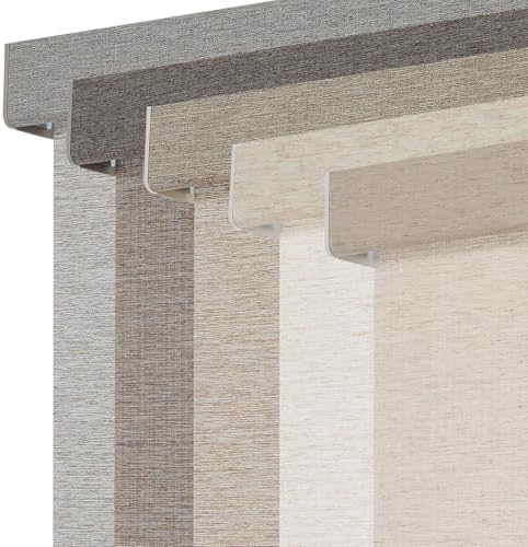 Persilux Light Filtering Roller Shades for Window Blinds,Cordless,Linen Fabric,Thermal Insulated Fabric UV Protection Shades for Home,Office,Bedroom,Door,Light Filtering-Beige,45" W X 72" H by PersiluxHome
