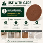 12 Inch Orbiter Brown Scrub Pads 437049, with Silicon Carbide Grit, 2 Pack - Image 7
