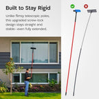 Tyroler Windows Washing Kit with Extension Pole | 12"-80" 5-Part Handle - Image 4