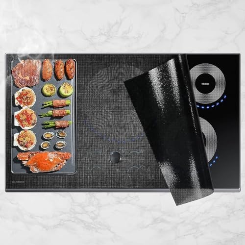 Cook's Aid Large Translucent Induction Cooktop Protector Mat 20.4x30.7 In, (Magnetic) Electric Stove Burner Covers Antiscratch as Glass Top Stove Cover by CooksAid