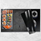 KitchenRaku Large Translucent Induction Cooktop Protector Mat, 20.4x30.7in by KitchenRaku