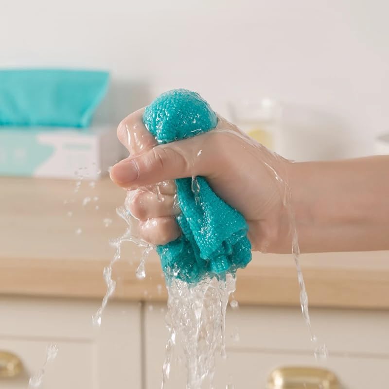 50 Count Replacement Cloths for Snap Grip Mini Mop, High Absorbency Lint-Free, Wet and Dry Cleaning Pads for Cabinets, Walls, Windows & Floors, Washable Reusable Economical Pack, 8"x8" - Image 5