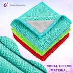 Magnetic Microfiber Cleaning Cloth, Multiple Colors, 12 x 12 Inch, 8 Pcs - Image 3