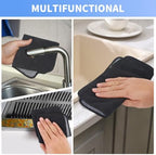 KinHwa Dish Cloths for Washing Dishes with Scrub Side, Microfiber Dish Rags - Image 5