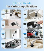 Electric Spin Scrubber, Cordless Power Shower Cleaning Brush for Bathroom - Image 7