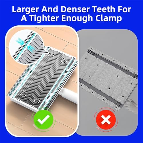 Press Grip Mini Clip Mop with 39' Handle, Small Kitchen Mop - Image 3