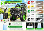 4200PSI 4.0GPM Gas Pressure Washer, Heavy Duty Power Washer, Commercial Gas Powered Pressure Washer for Driveways, Cars, Decks, Patios, Siding and Outdoor Cleaning (Dark Black) - Image 7