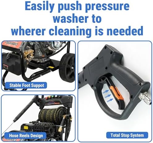 HoldwellS PSI4400 Commercial Gas P*ressure Washer, 4GPM w/ 390CC Engine - Image 6