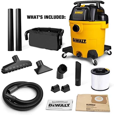 DEWALT 12 Gal. 5.5 HP Poly Wet/Dry Vacuum with Hose and Accessories DXV12P - Image 6