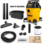 DEWALT 12 Gal. 5.5 HP Poly Wet/Dry Vacuum with Hose and Accessories DXV12P - Image 6