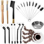 20 Pcs Coffee Machine Cleaning Brush Set Coffee Grinder Brush Espresso Machine Cleaning Barista Home Kitchen Bean Grain Scrub Tool Accessories by Unknown