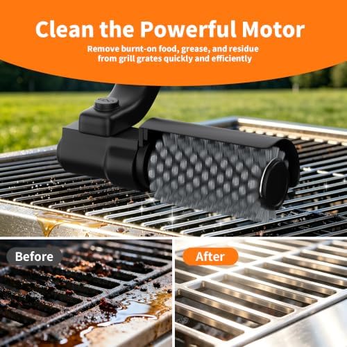 Electric Grill Brush,Cordless BBQ Grill Cleaner with Display Screen - Image 4