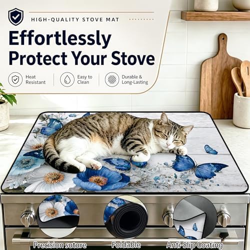 Stove Top Cover,28.5"L x 20.22"W,Heat Resistant Cooktop Protector Mat - Image 5