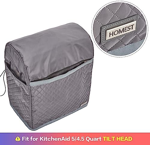 HOMEST Stand Mixer Dust Cover for KitchenAid 5/4.5 Quart Tilt Head - Image 6