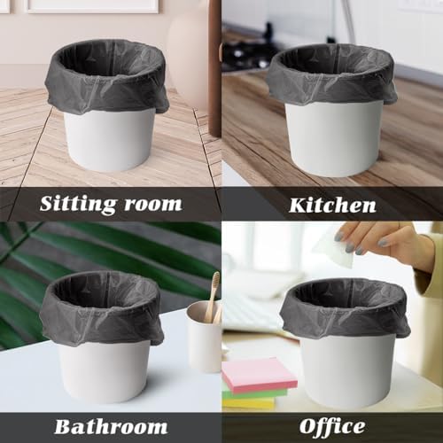 Teivio Mini Black Trash Bags 0.5 Gallon 276 Count 11"x12" Bathroom - Image 5