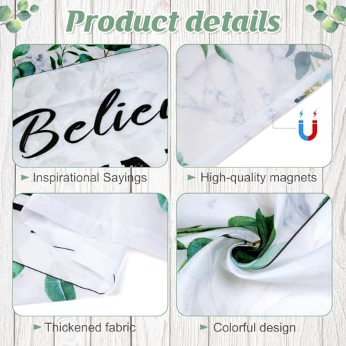 6pcs Classroom Fluorescent Magnetic Light Covers,2x4 FT Eucalyptus Style) - Image 3