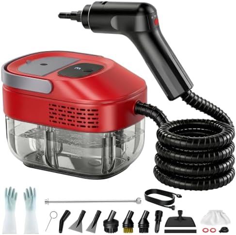 Steam Cleaner, 54oz Steamer for Cleaning, 16-Pcs Set for Home, Car by Kevorino