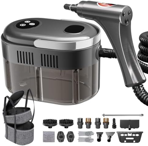 Steam Cleaner,15s Heat-Up,1.5L Tank,6-Level Adjustable Handle,Steamer for Cleaning,Portable Steamer for Cleaning with 20PCS Accessories,Steam Cleaner for Home,Car by YICHENGDA