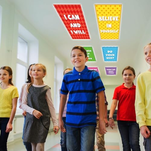 8Pcs Classroom Inspirational Fluorescent Light Covers,2x4 FT Colorful - Image 6