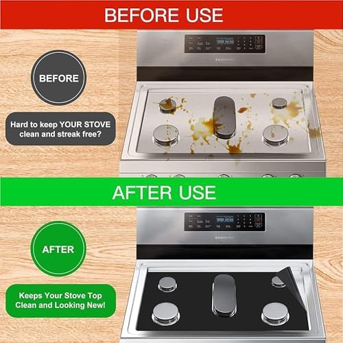Stove Guard Stove Top Protector, Stove Cover Stove Guard Protector for Samsung Gas Burners, Thick Non Stick Stove Burner Covers Compatible with Samsung Gas Stove Washable Stove Protector (0.2mm) - Image 6