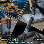 Cordless Car Vacuum XJ02, 21KPa Portable Handheld Car Vacuum Cleaner, Pre-Filter & HEPA Filter System, 7800mAh Battery, Mini Vacuum with Multi Nozzles for Car, Home, Office, Pet Hair Cleaning - Image 5