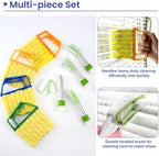 Blind Cleaner Duster Tool - 4 Pcs 7 Fingers Anti-Shedding Window Blind Cleaner Tool and 4 Pcs Air Vent Cleaner, with High-Density Microfiber Fleece and Ergonomic Handle, Detachable and Washable - Image 4