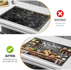 Multi-Design Stove Top Cover for Glass/Electric Stoves - 3-in-1 Heat-Resistant Protector Mat, Non-Slip Drying Rack 28"x20" (Cookware, 28" L x 20" W) - Image 5