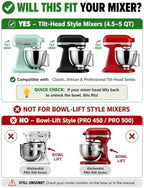 Mixer Slider Compatible with Kitchen aid 4 .5-5 Qt Stand Mixer Pine Wood - Kitchen Countertop Storage Mover Sliding Caddy for Kitchen Aid 4 .5-5 Qt Mixer (4 .5-5 Qt - Brown) - Image 2