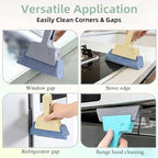 Window Track Cleaner, 4-in-1 Crevice Cleaning Brush (with Bristle Brush, Gap Dustpan, Scraper), Handheld Window Sill Cleaner Tool, Window Track Cleaning Tools for Sliding Door, Home Cleaning (3 Pack) - Image 5