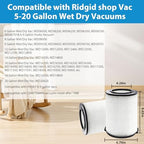 VF4000 Replacement Filter for Ridgid Shop Vac Filter - Image 2