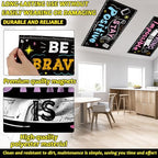 8Pcs Inspirational Fluorescent Light Covers for Classroom Ceiling Light 4x2Ft Motivational Word Magnetic Lights Cover Filter Easy Install for Back to School Office Hospital Ceiling Supply (Blackboard) - Image 3