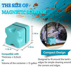 Magnetic Aquarium Fish Tank Glass Algae Scrapers Glass Cleaner Scrubber Clean [Compact, Scratch-Free, Non-Slip, Magnetizing] Mini - Image 4