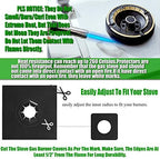 Stove Burner Covers,0.3 MM Double Thickness,8 Pack,Black,Size 10.6” x 10.6” - Image 4