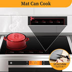 Cook's Aid Induction Cooktop Protector Mat 20.4x30.7 In, (Magnetic) Electric Stove Burner Covers Antiscratch as Glass Top Stove Cover (20.4x30.7 In, Black) - Image 3