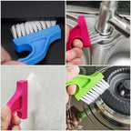 Asltw Swan Neck Cleaning Brush Set, 3 Angled Handle Scrub Brushes + 1 Crevice Brush for Window Tracks, Grout, Corners and Tight Spaces, Firm Bristles for Deep Cleaning in Kitchen and Bathroom - Image 4