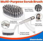 3 Pack Shower Brush for Cleaning, Heavy-Duty Scrub Brush Set for Bathroom - Image 5