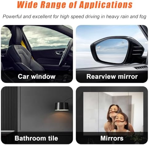 Dickno Car Side Mirror Squeegee, 35.6'' Retractable Rearview Mirror Wiper, Mini Portable Auto Window Squeegee Cleaner, Universal Vehicle Glass Cleaning Tool for Rainy Foggy Weather (Pink) - Image 6