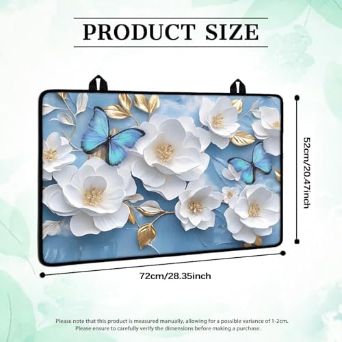 Modern White Gold Flower Stove Top Cover for Electric Stoves - Image 3