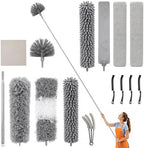 15-Piece Duster with Extension Pole, Cobweb Duster for High Ceiling by Unknown