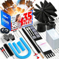 Holikme 35FT Dryer Vent Cleaner Kit 58Pcs - Lint Remover Brush Vacuum Tools by Holikme